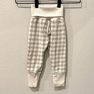 Childhoods 18-24m Checkered Fold Over Baby Pants with Faux Drawstring